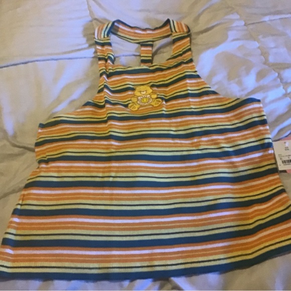 Care Bears XXL yellow striped plus size tank top NWT - Picture 7 of 9